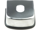 CHAPA P/ENGATE 100MM CROMADA C/ACABAM. BORRACHA - ENGATCAR - Cod. 401528