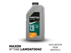 Óleo Do Motor Gasolina / Flex / Gnv - MAXON - Cod. HITEC 5W40 SINTÉTICO