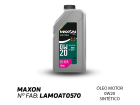 OLEO MOTOR 0W20 SINTETICO - MAXON - Cod. ULTRA 0W20 SINTETICO