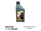 OLEO MOTOR 20W50 MINERAL - MULT LUB - Cod. ML007