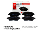 Pastilha De Freio Hyundai Hb20 1.0 12V 2012/2019 - FERODO - Cod. HQF-2289AC