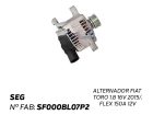 Alternador Nissan Frontier 2.3 16V 2017/.. - SEG - Cod. F000BL07ZS